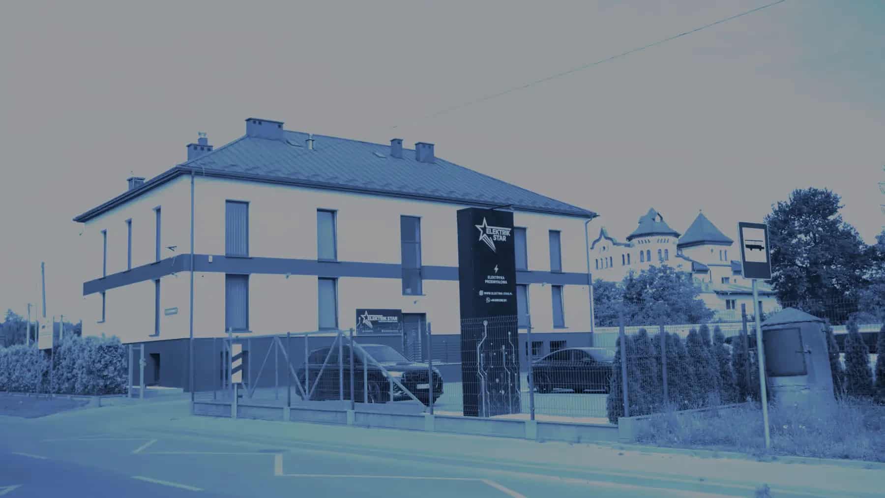 Siedziba Elektrik-Star w Brzesku widziana od ulicy